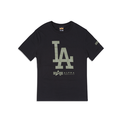 Alpha Industries X Los Angeles Dodgers Black T-Shirt