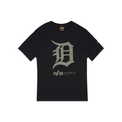 Alpha Industries X Detroit Tigers Black T-Shirt