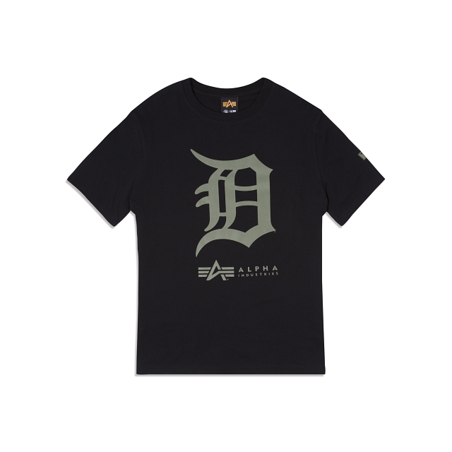 Alpha Industries X Detroit Tigers Black T-Shirt