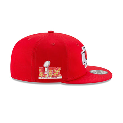 Kansas City Chiefs Super Bowl LIX Participation Side Patch 9FIFTY Snapback Hat