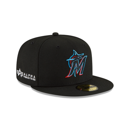 Alpha Industries X Miami Marlins 59FIFTY Fitted Hat