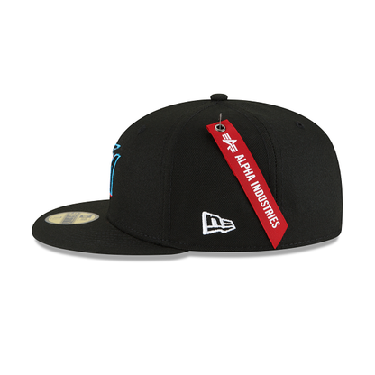 Alpha Industries X Miami Marlins 59FIFTY Fitted Hat