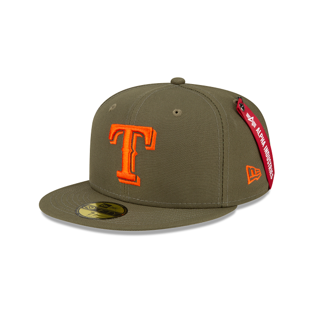 Alpha Industries X Texas Rangers Green 59FIFTY Fitted Hat