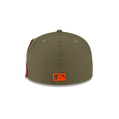 Alpha Industries X Texas Rangers Green 59FIFTY Fitted Hat