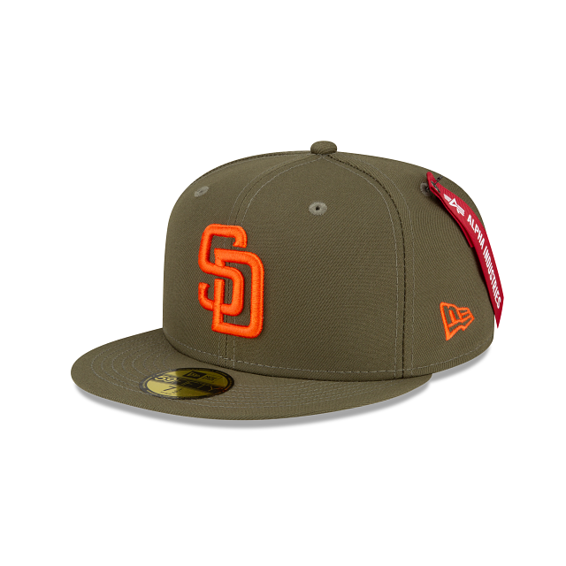 Alpha Industries X San Diego Padres Green 59FIFTY Fitted Hat