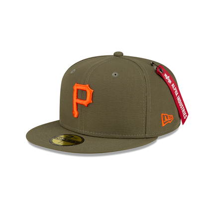 Alpha Industries X Pittsburgh Pirates Green 59FIFTY Fitted Hat