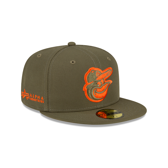 Alpha Industries X Baltimore Orioles Green 59FIFTY Fitted Hat