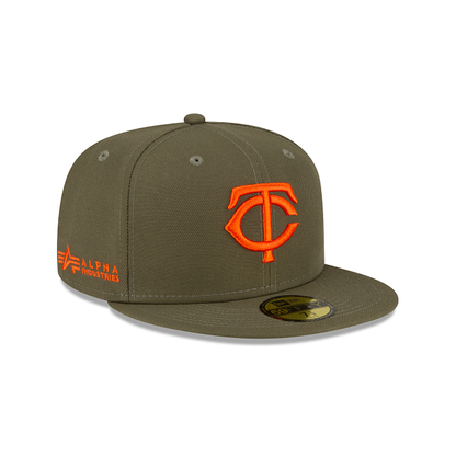 Alpha Industries X Minnesota Twins Green 59FIFTY Fitted Hat