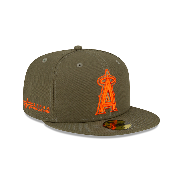 Alpha Industries X Los Angeles Angels Green 59FIFTY Fitted Hat