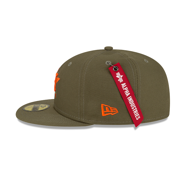 Alpha Industries X Houston Astros Green 59FIFTY Fitted Hat