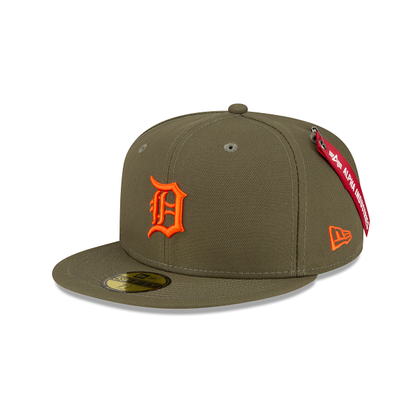 Alpha Industries X Detroit Tigers Green 59FIFTY Fitted Hat