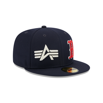 Alpha Industries X Boston Red Sox Dual Logo 59FIFTY Fitted Hat