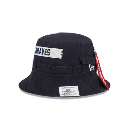 Alpha Industries X Atlanta Braves Adventure Bucket Hat