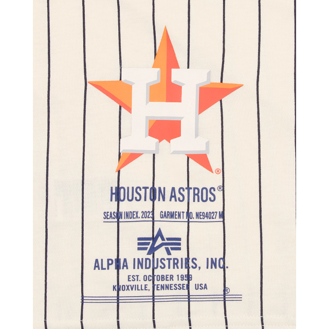 Alpha Industries X Houston Astros Striped T-Shirt