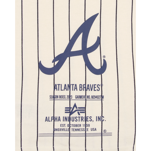 Alpha Industries X Atlanta Braves Striped T-Shirt