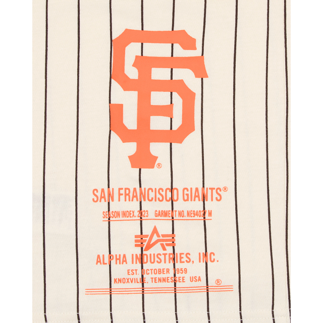 Alpha Industries X San Francisco Giants Striped T-Shirt