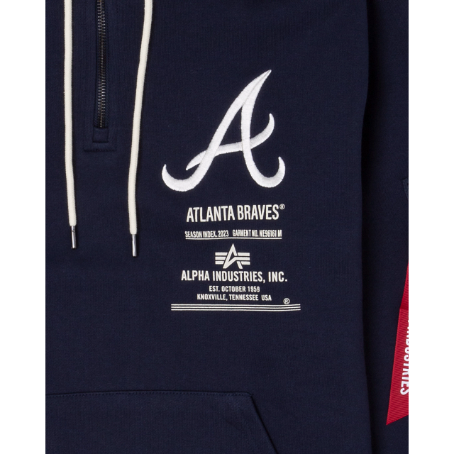 Alpha Industries X Atlanta Braves Zipper Hoodie