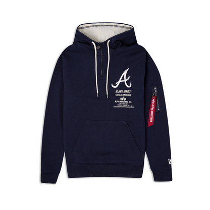 Alpha Industries X Atlanta Braves Zipper Hoodie