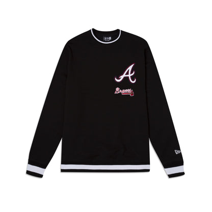 Atlanta Braves Logo Select Black Crewneck