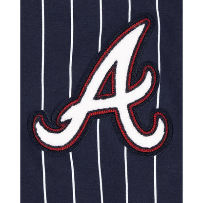 Atlanta Braves Logo Select Pinstripe Hoodie