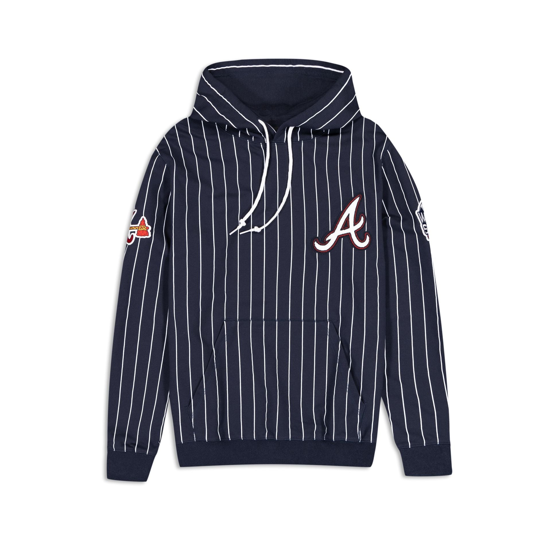 Atlanta Braves Logo Select Pinstripe Hoodie