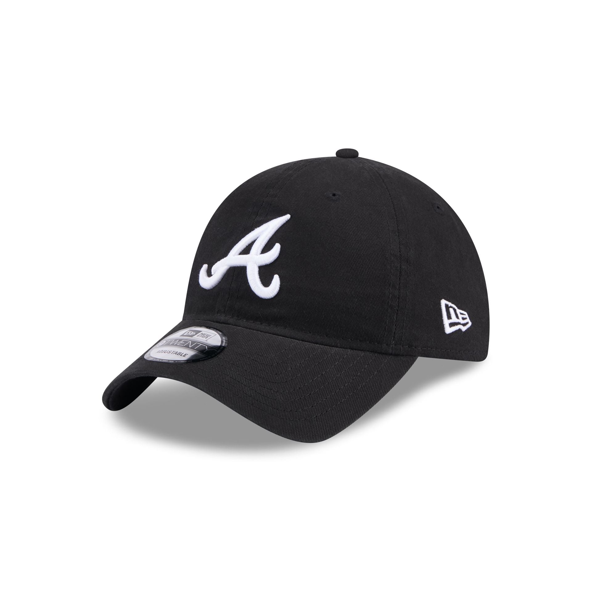 Atlanta Braves Black 9TWENTY Adjustable Hat