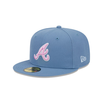 Atlanta Braves Color Pack Faded Blue 59FIFTY Fitted Hat