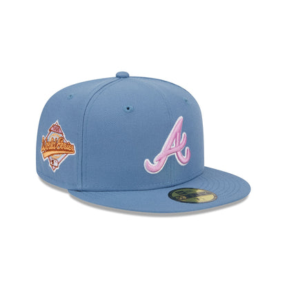 Atlanta Braves Color Pack Faded Blue 59FIFTY Fitted Hat