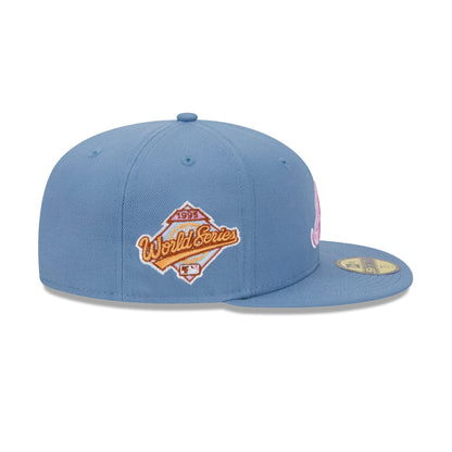 Atlanta Braves Color Pack Faded Blue 59FIFTY Fitted Hat