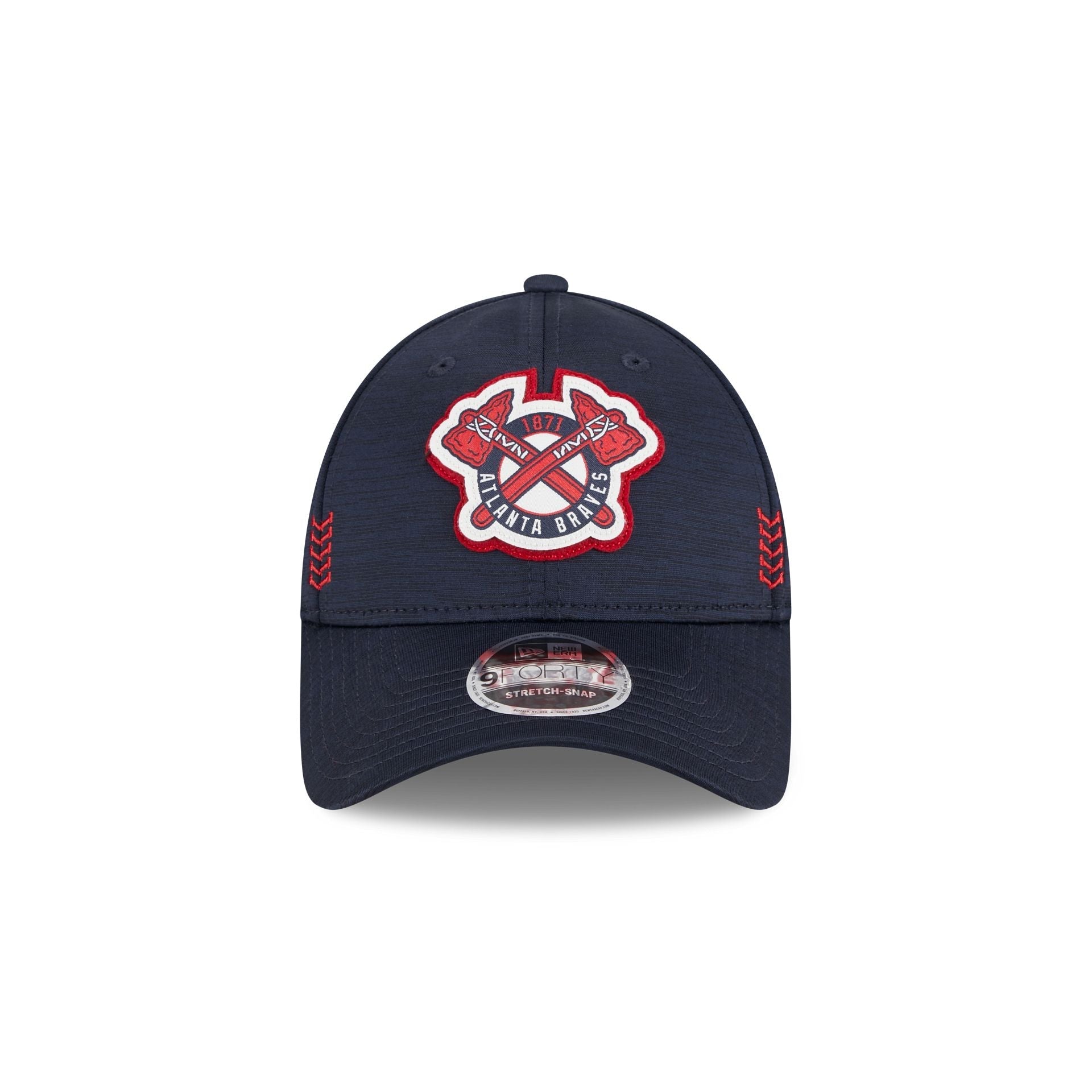 Atlanta Braves 2024 Clubhouse 9FORTY Stretch-Snap Hat