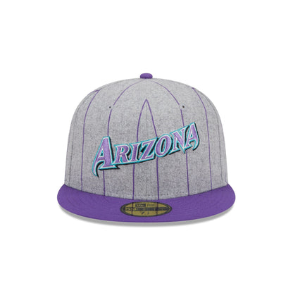 Arizona Diamondbacks Heather Pinstripe 59FIFTY Fitted Hat