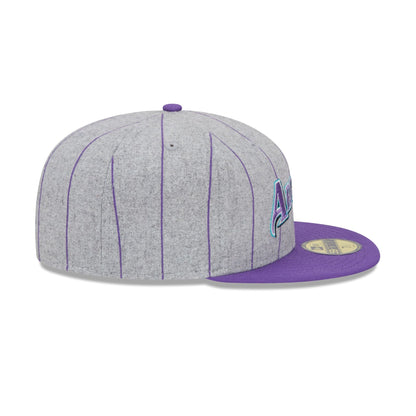 Arizona Diamondbacks Heather Pinstripe 59FIFTY Fitted Hat