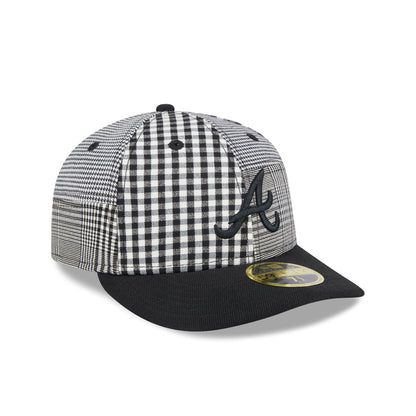 Atlanta Braves Patch Plaid Low Profile 59FIFTY Fitted Hat