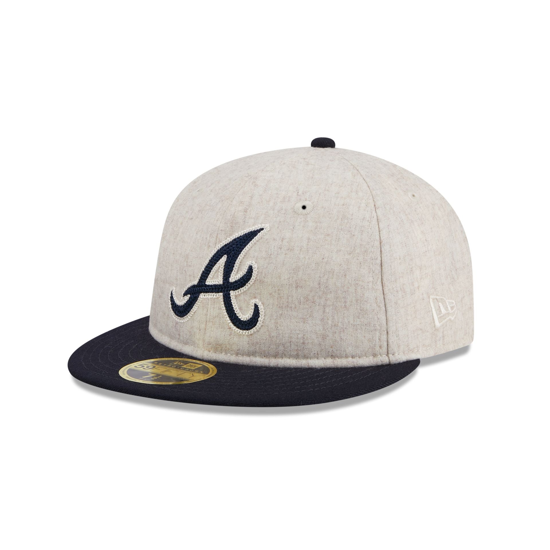 Atlanta Braves Melton Wool Retro Crown 59FIFTY Fitted Hat