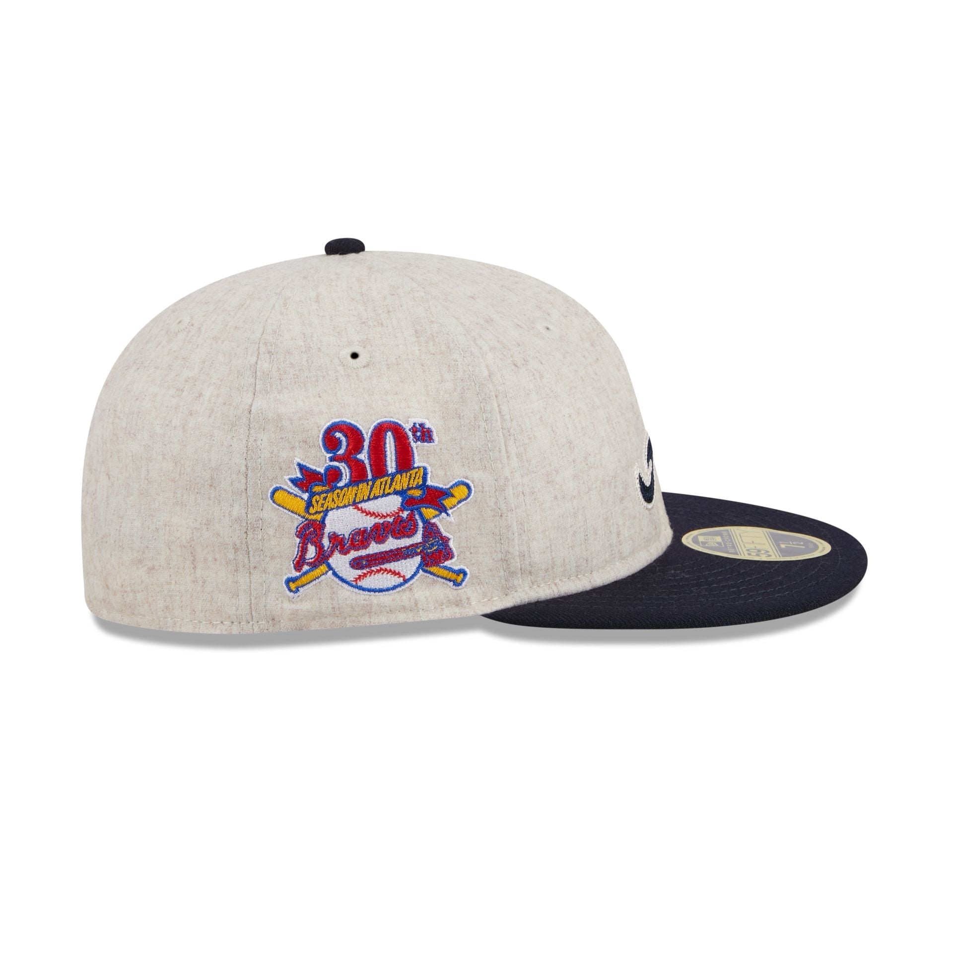 Atlanta Braves Melton Wool Retro Crown 59FIFTY Fitted Hat