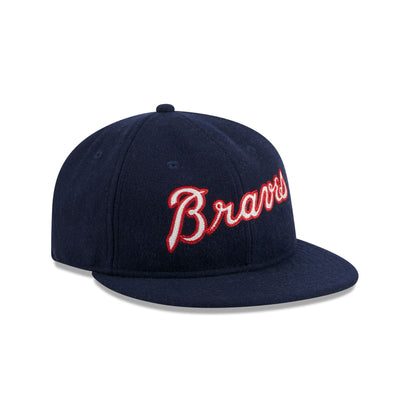 Atlanta Braves Melton Wool Retro Crown 9FIFTY Adjustable Hat