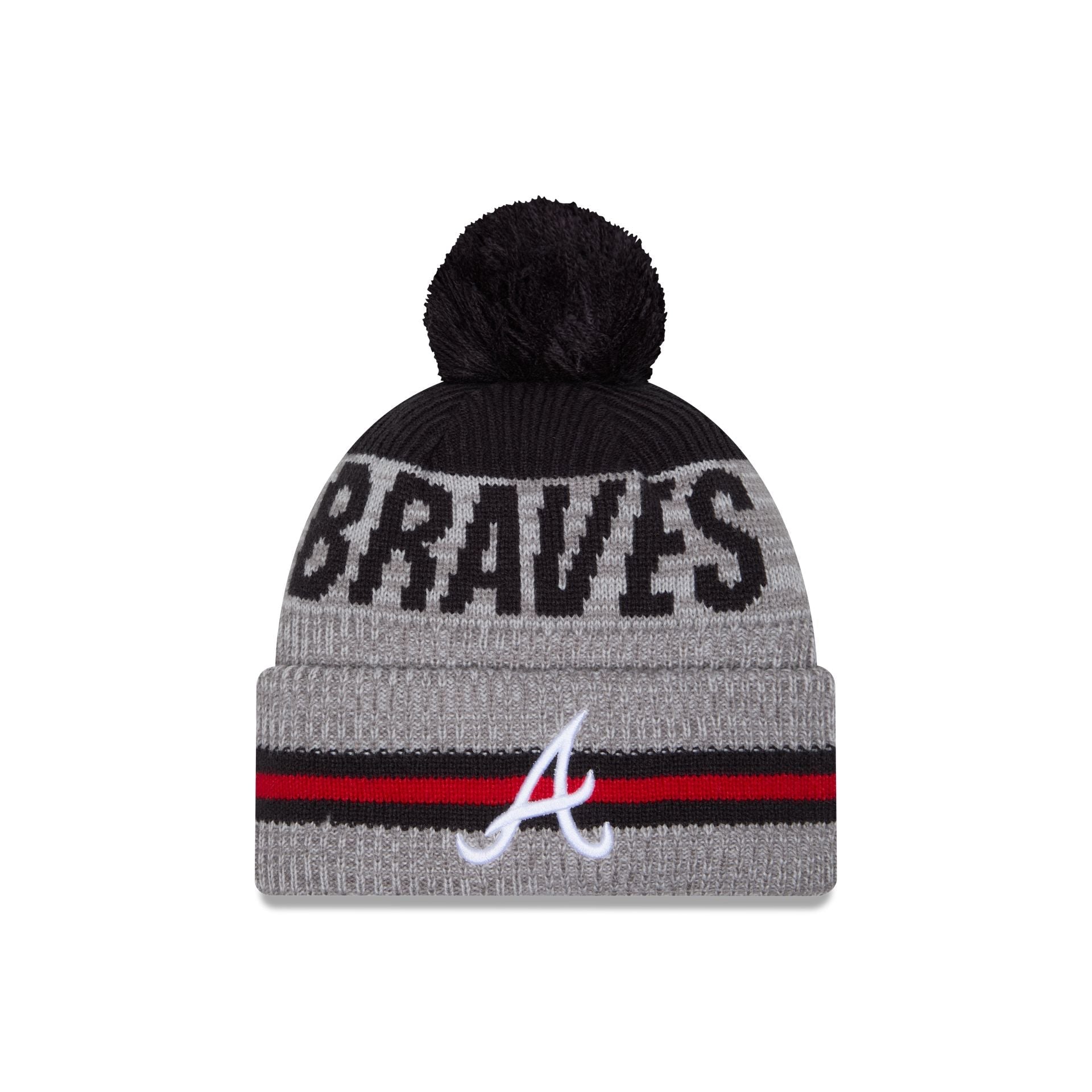 Atlanta Braves Runner Pom Knit Hat