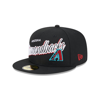 Arizona Diamondbacks Script Sided 59FIFTY Fitted Hat