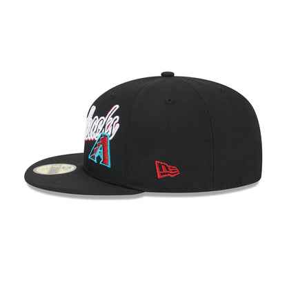 Arizona Diamondbacks Script Sided 59FIFTY Fitted Hat