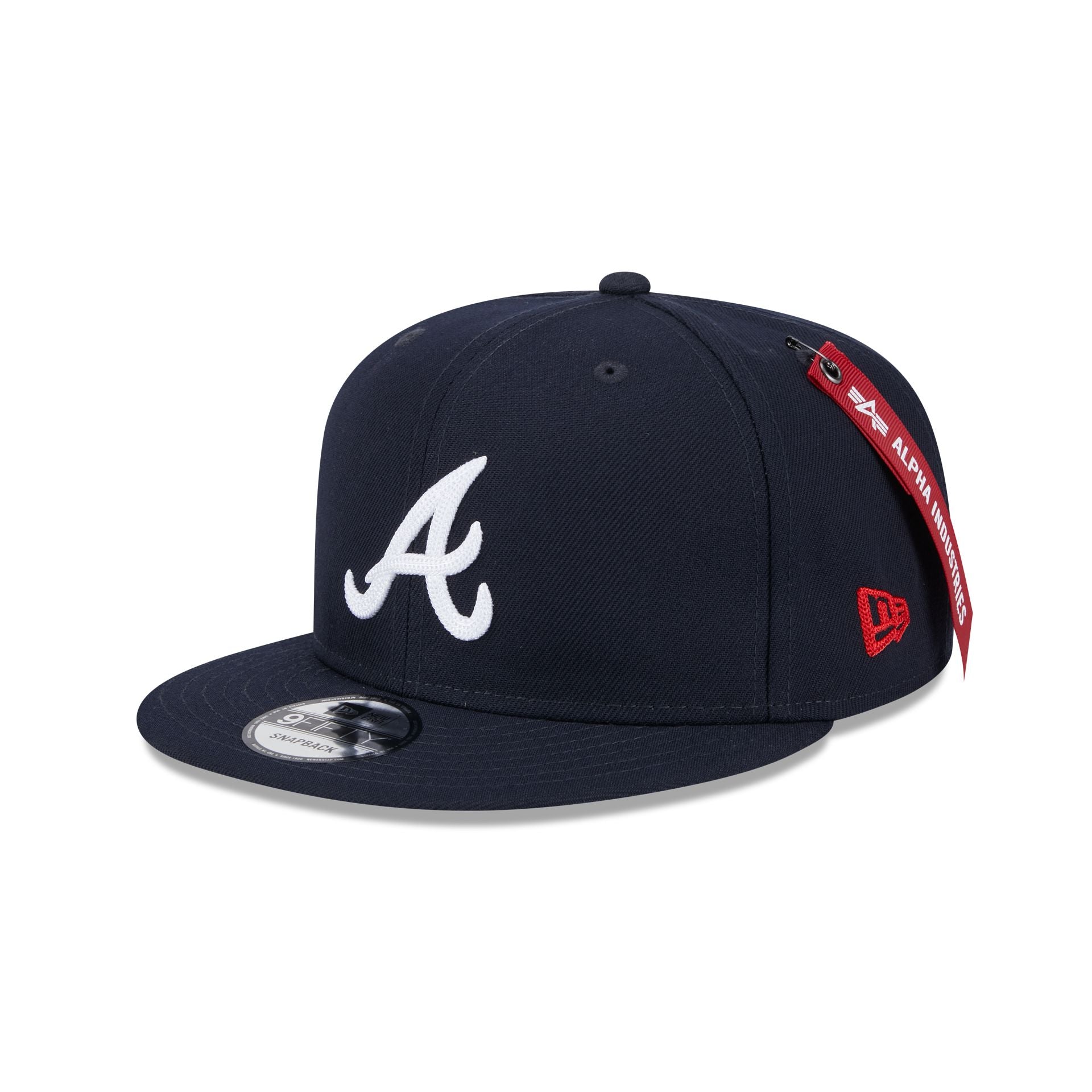 Alpha Industries x Atlanta Braves Navy 9FIFTY Snapback Hat