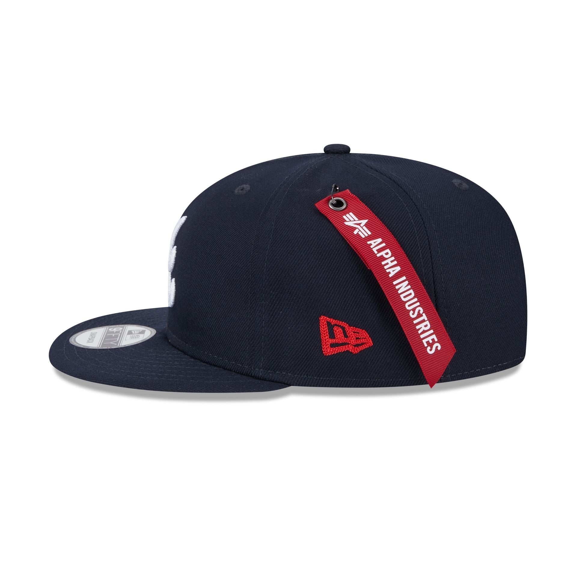 Alpha Industries x Atlanta Braves Navy 9FIFTY Snapback Hat