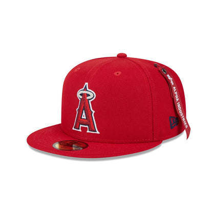 Alpha Industries x Los Angeles Angels Red 9FIFTY Snapback Hat