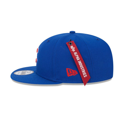 Alpha Industries x Chicago Cubs Blue 9FIFTY Snapback Hat