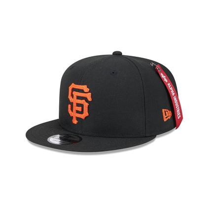 Alpha Industries x San Francisco Giants Black 9FIFTY Snapback Hat