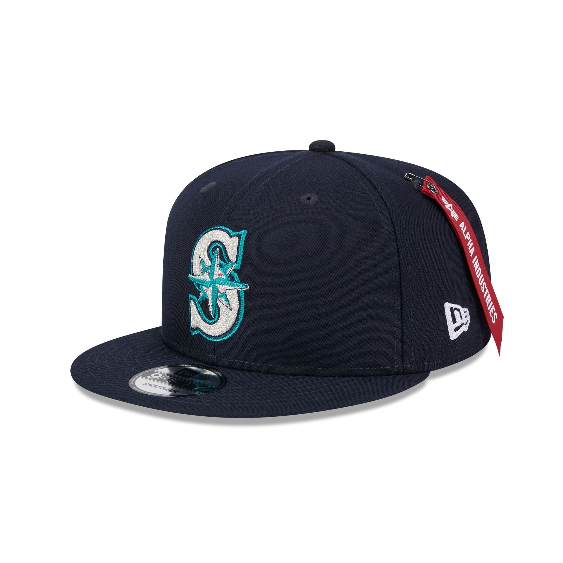 Alpha Industries x Seattle Mariners Navy 9FIFTY Snapback Hat