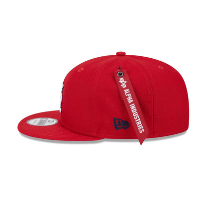 Alpha Industries x St. Louis Cardinals Red 9FIFTY Snapback Hat