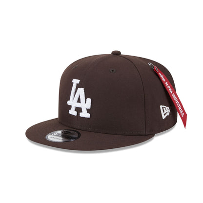 Alpha Industries x Los Angeles Dodgers Brown 9FIFTY Snapback Hat