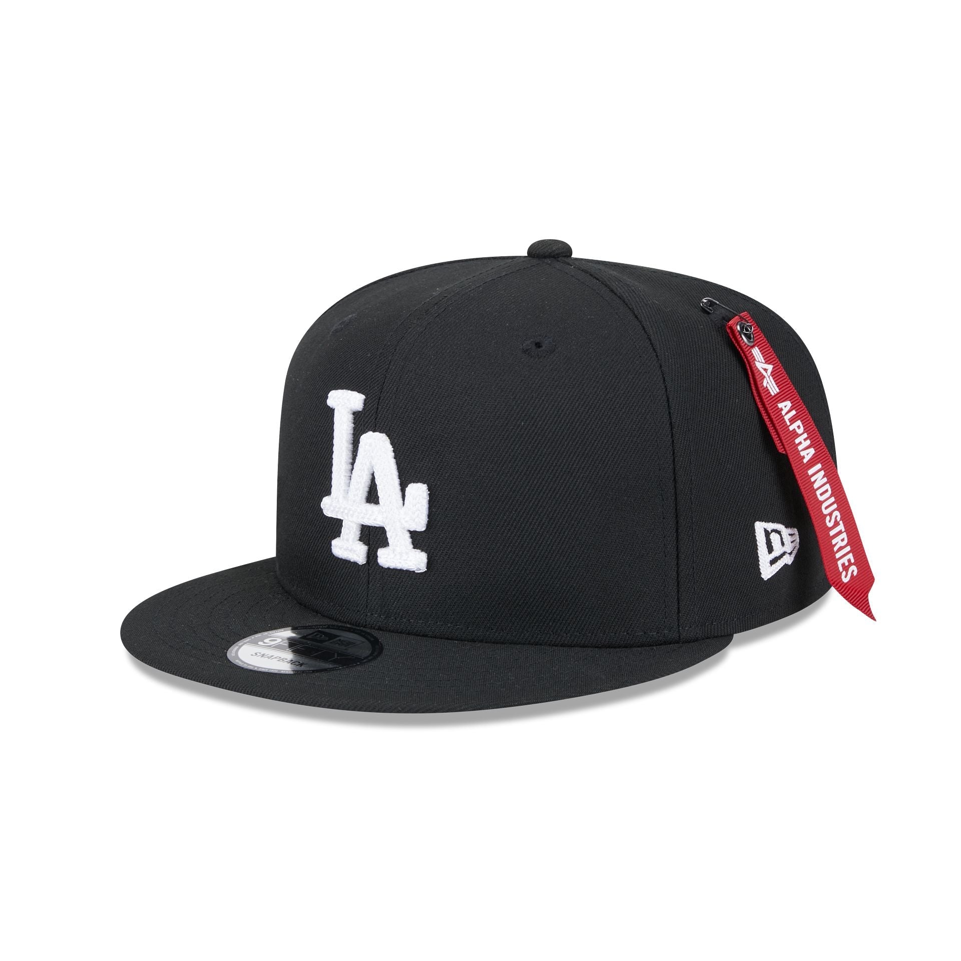 Alpha Industries x Los Angeles Dodgers Black 9FIFTY Snapback Hat