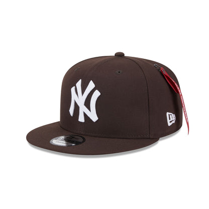 Alpha Industries x New York Yankees Brown 9FIFTY Snapback Hat