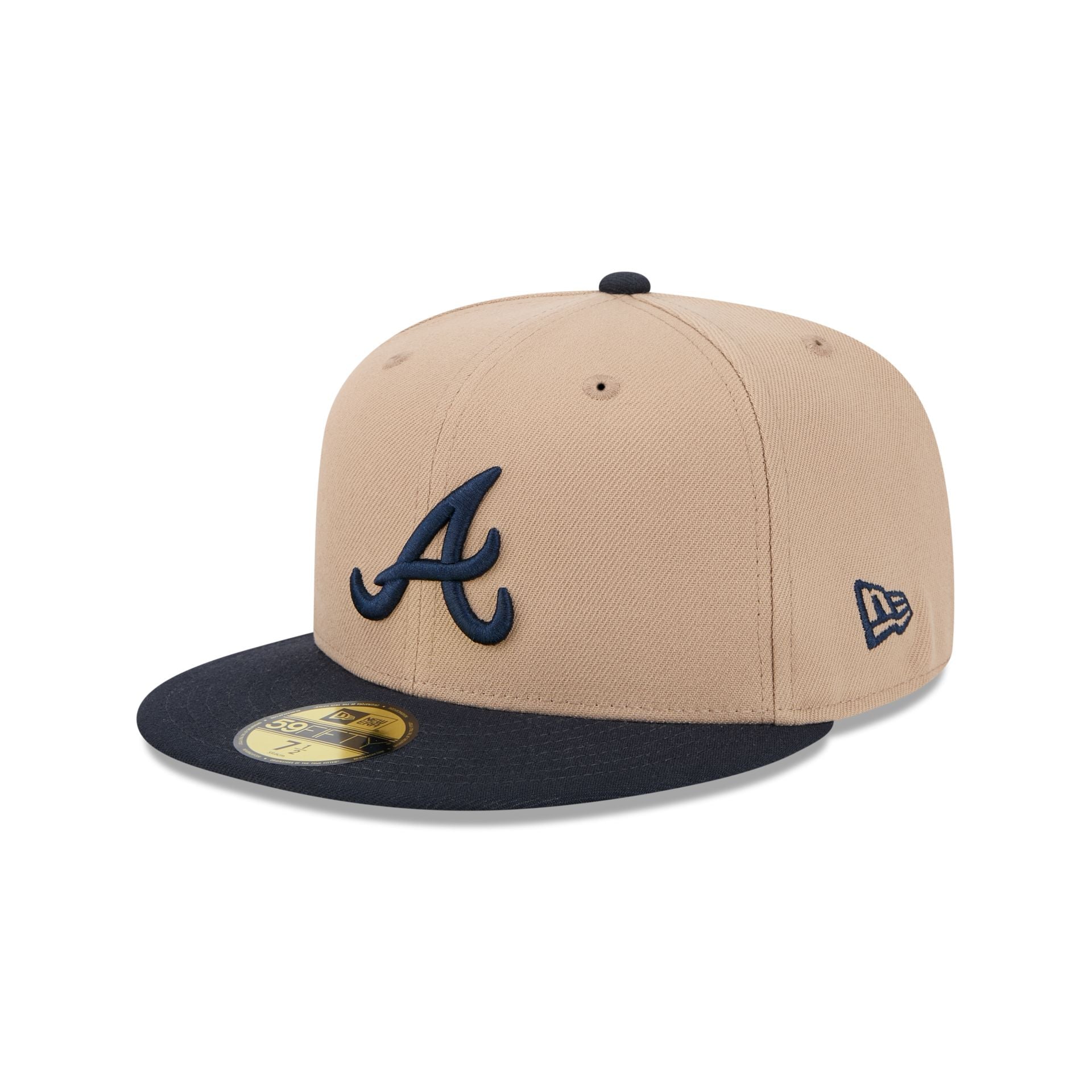 Atlanta Braves Camel 59FIFTY Fitted Hat